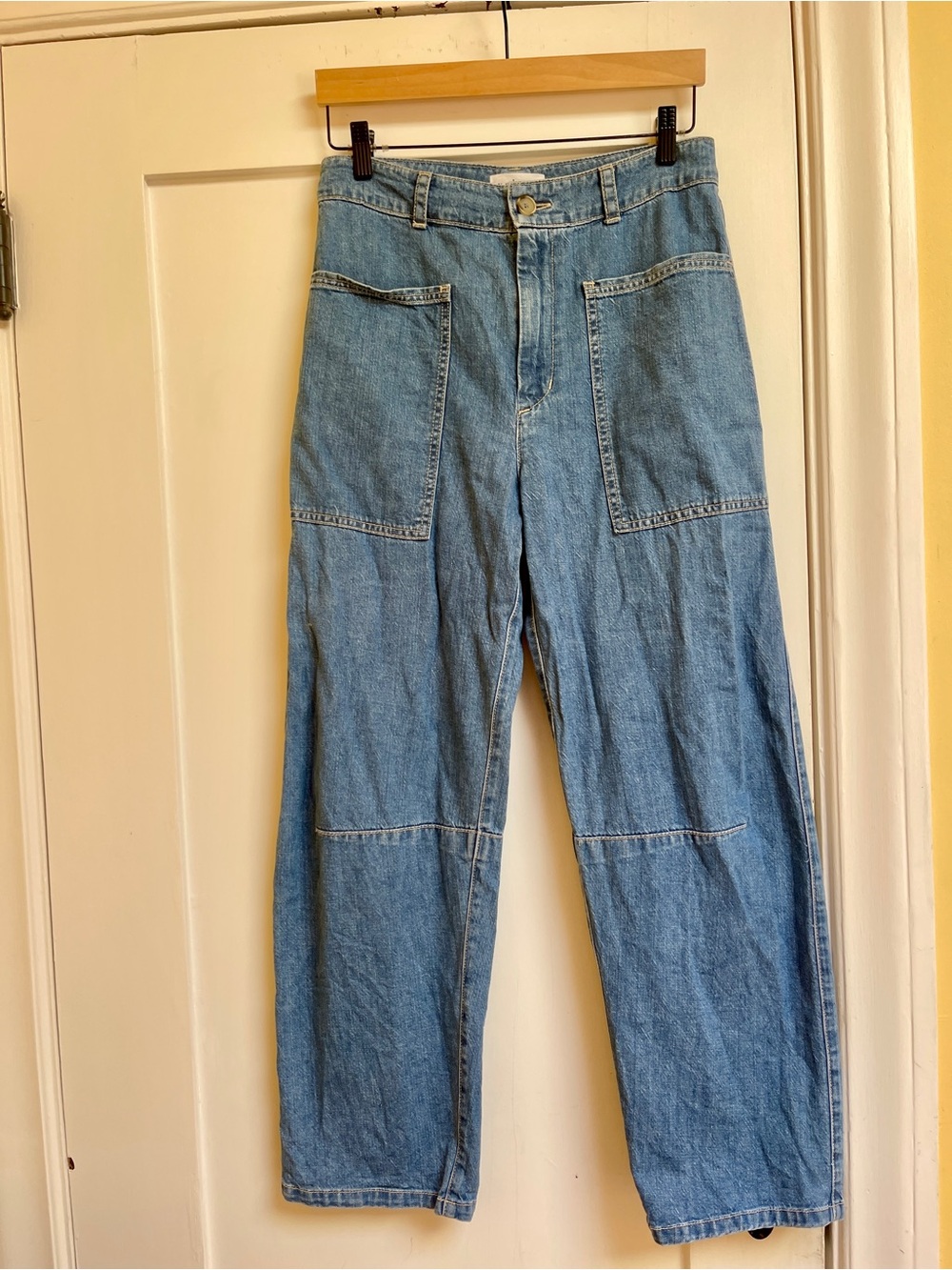 Velvet Classic Light Blue Patch Pocket Women's Jeans